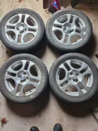 Studless 205/55R16 winter tires on rims