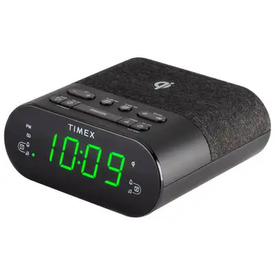 Timex  Dual Alarm Clock Radio With USB and Wireless Chargi, View more