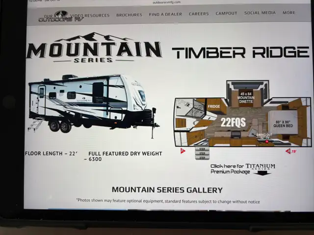 Outdoors RV 22 flq mountain series trailer in Travel Trailers & Campers in Penticton - Image 14