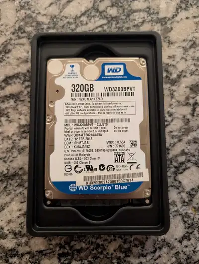 WD 320GB Hard Drive, View more