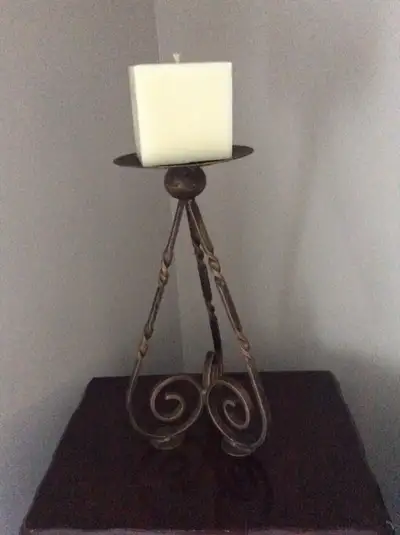 Decorative Metal Stand with Candle, View more