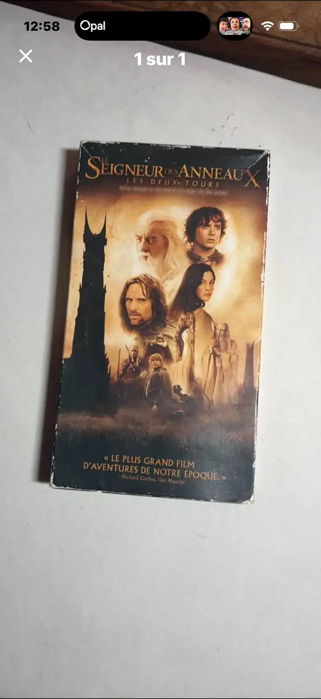 The Lord of the Rings: The Two Towers VHS