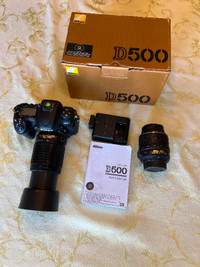 Nikon D500 with 18-55 and 55-200 lenses