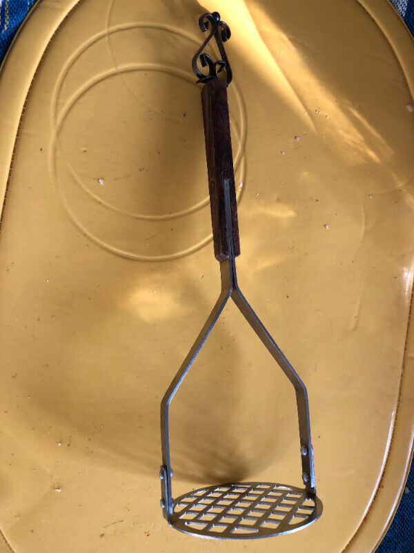Used, 109B Potato Masher Steel Heavy Duty Strong Anti-Slip Handle $8 for sale  