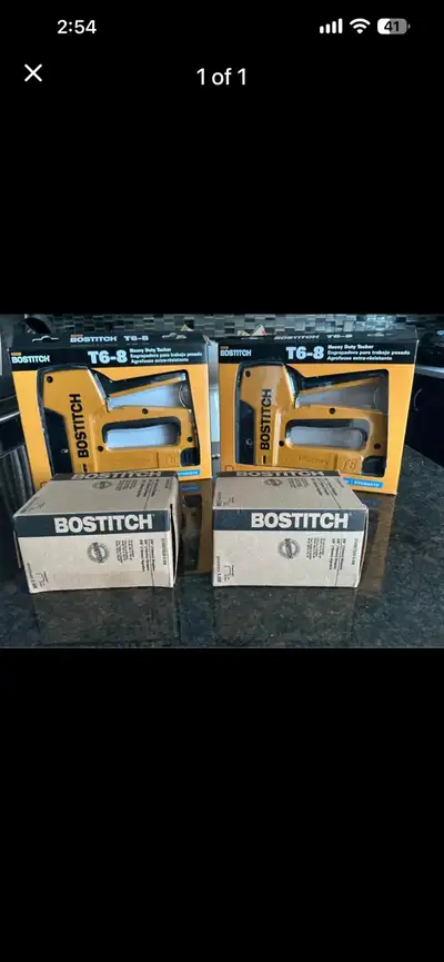 Bostitch T6-8 Heavy duty tracker with staples, View more