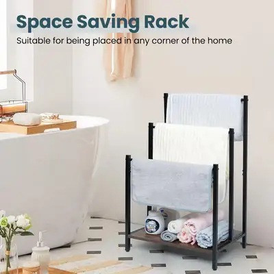 Towel Rack Blanket Storage BNIB, View more