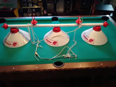 rare lampe plafonnier lamp pool table billard billiard molson, View more