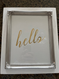 White & Silver Frame