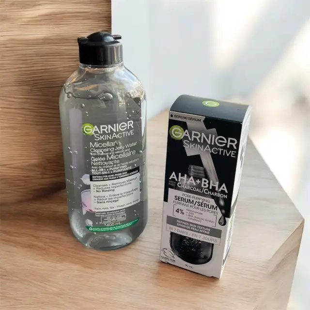 NEW Garnier SkinActive Charcoal Serum & Micellar Cleansing Jelly in Health & Special Needs in Winnipeg - Image 2