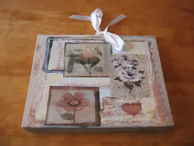 Classeur en carton épais à motifs musicaux et floraux, View more