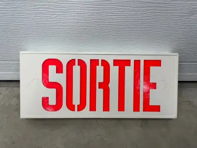 Sortie Exit Sign , View more
