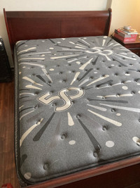 Queen size bed plus mattress and frame 