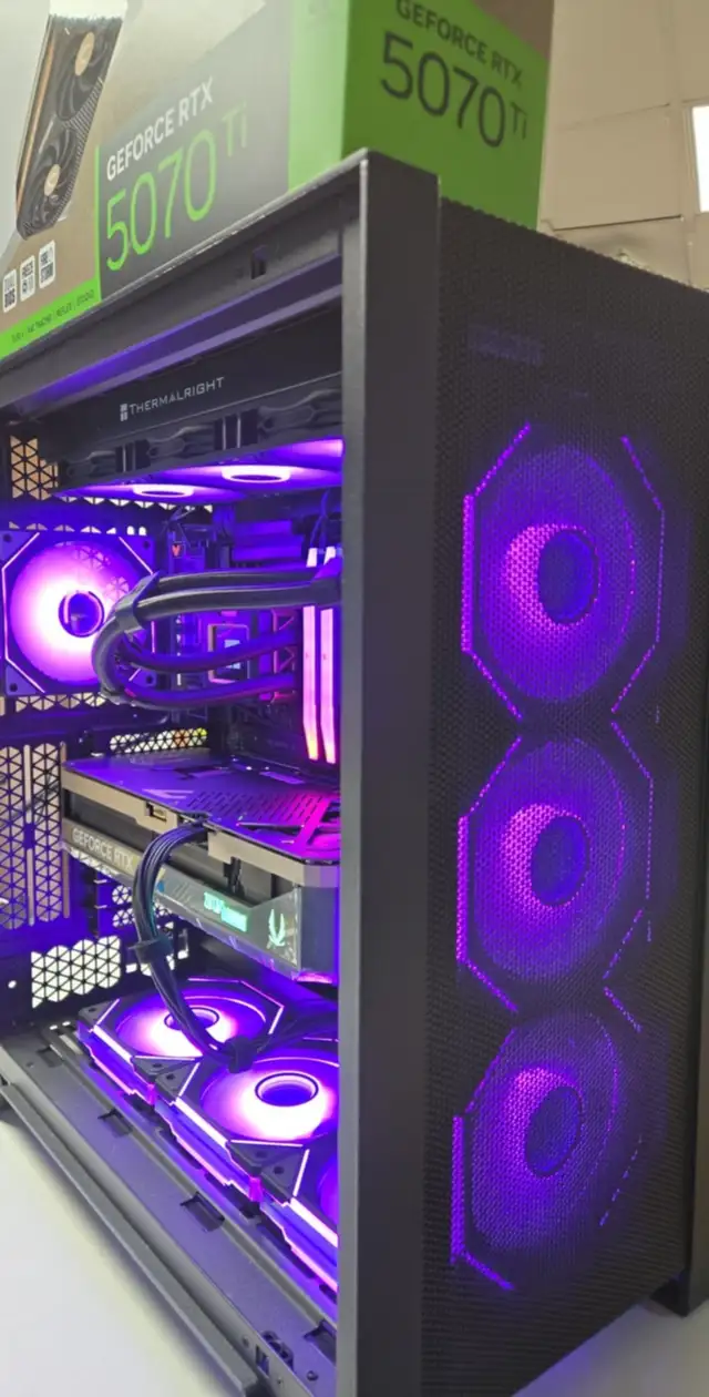 PC GAMING NEUF RTX 5070 Ti 16GB AMD RYZEN 9 9950X 32GB DDR5 in Desktop Computers in Longueuil / South Shore - Image 2