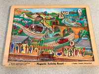 Melissa & Doug Magnetic Train Board-Vintage