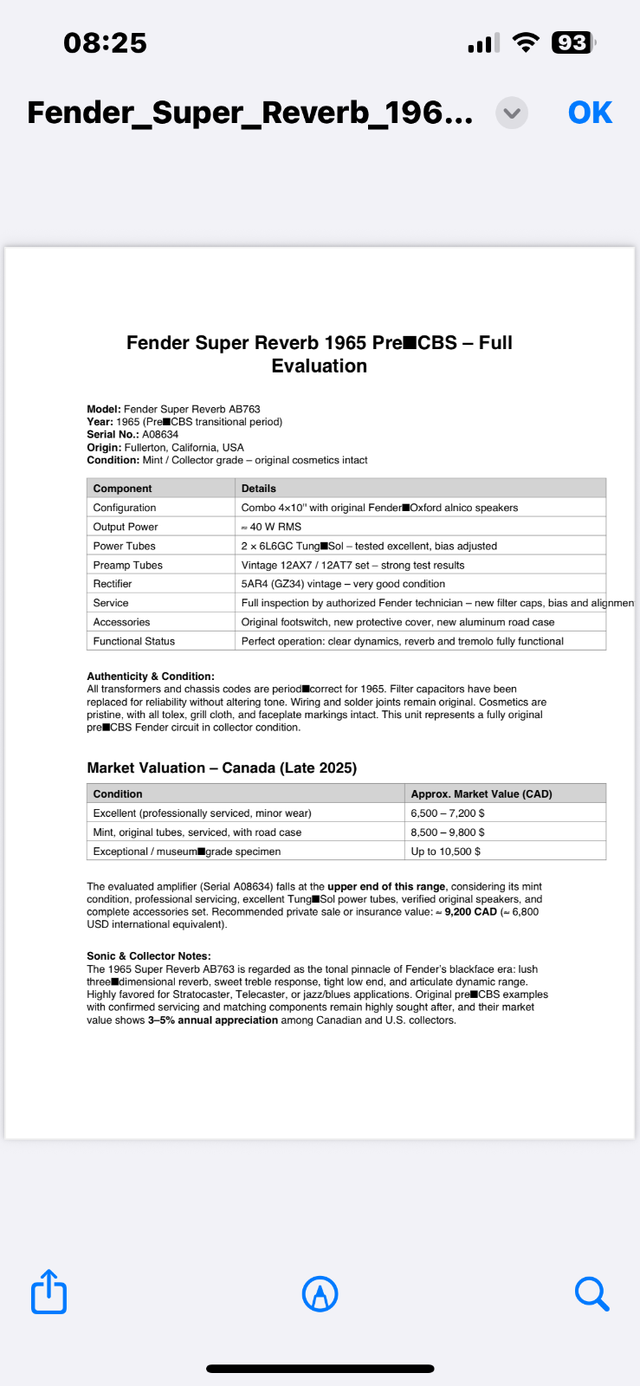 Fender Super Reverb Pré CBS avec road case neuf in Amps & Pedals in Longueuil / South Shore - Image 11