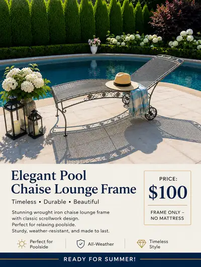Pool chaise, View more