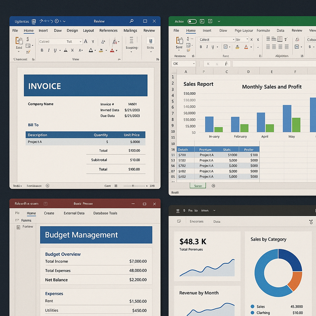 Custom Excel, Word, Access & Power BI Templates – Save Time!64567879587713120