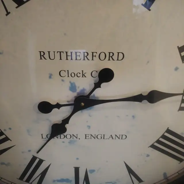 Wall Clock - Oversized, 38 Inch Diam, Burnished Brown Wood Frame in Home Décor & Accents in Markham / York Region - Image 4