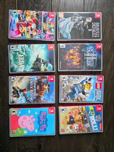 Several switch games for sale. Zelda, bravely default, octopath., View more