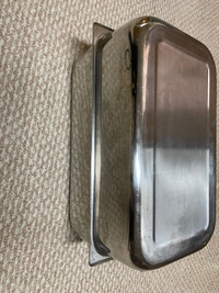 Used stainless steel roaster/ buffet serving pan