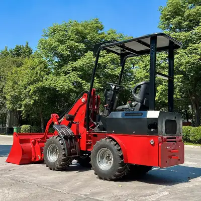 JT5WL600 mini wheel loader 600 kg lifting capacity. Basic tasks such as loading and conveyance can b...