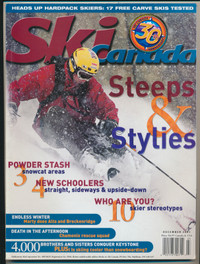 ORIGINAL SKI CANADA MAGAZINE DECEMBER 2001