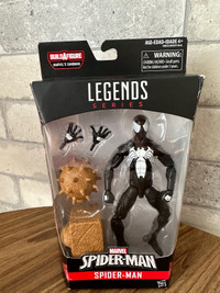 6" Marvel Legends Symbiote Spider Man with Sandman BAF