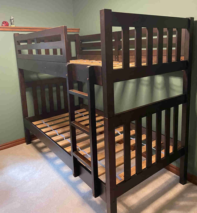 Solid birch wood bunk beds ON HOLD Beds & Mattresses Calgary Kijiji