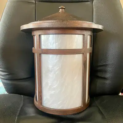 Outdoor Wall Light / Outdoor Wall Sconce (12”T x 8” W x 7” D), View more