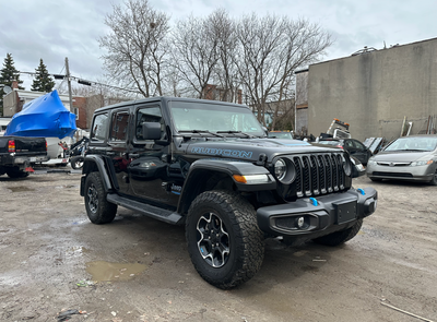 Jeep Wrangler 4xe Rubicon Hybrid plug in 61000km Ensemble audio premium, Système de navigation, Blue...