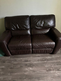 Leather loveseat for sale 