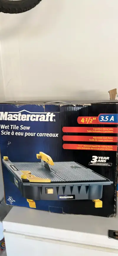 Mastercraft Wet Tile Saw, View more