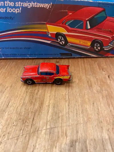 Hot wheels 57 Chevy stunt set redline vintage, View more
