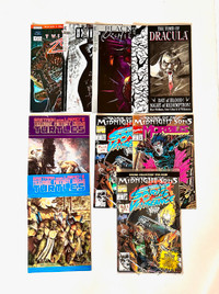 Lot de 9 magazines-bandes dessinées Marvel, DC 1991 à 1993