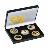 Wayne Gretzky Gold Commemorative Coins(monnaie)dans un boitier.