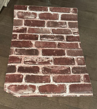 Peel and stick brick wallpaper
