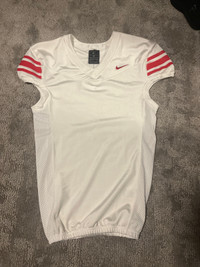 White/Red Nike football jersey