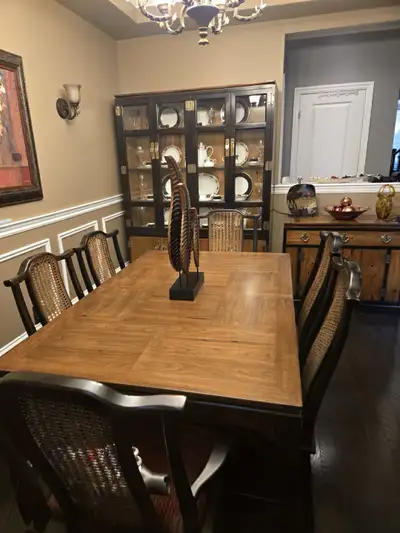 Solid Wood Mahogany Dining Set from Art Shoppe., View more
