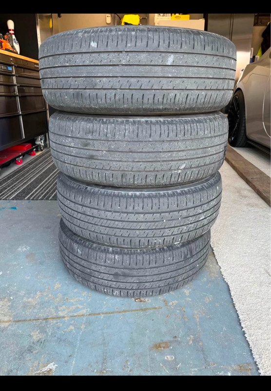 15” Steel Rims + Hancook Tires in Tires & Rims in Hamilton