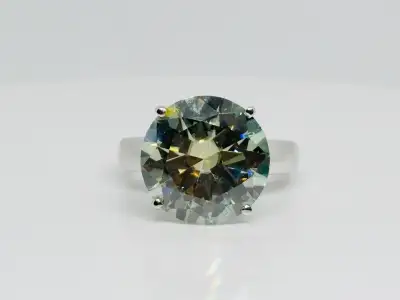 10.5ct MOISSANITE Ring size 7, View more