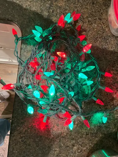 2 X 24’ Red / Green Christmas Lights, 10’ cord, Noma Timer, Voir plus