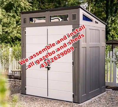 garden Outdoor Storage Sheds gazebo Assembly and installati, View more