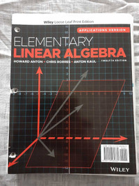Elementary Linear Algebra - Anton