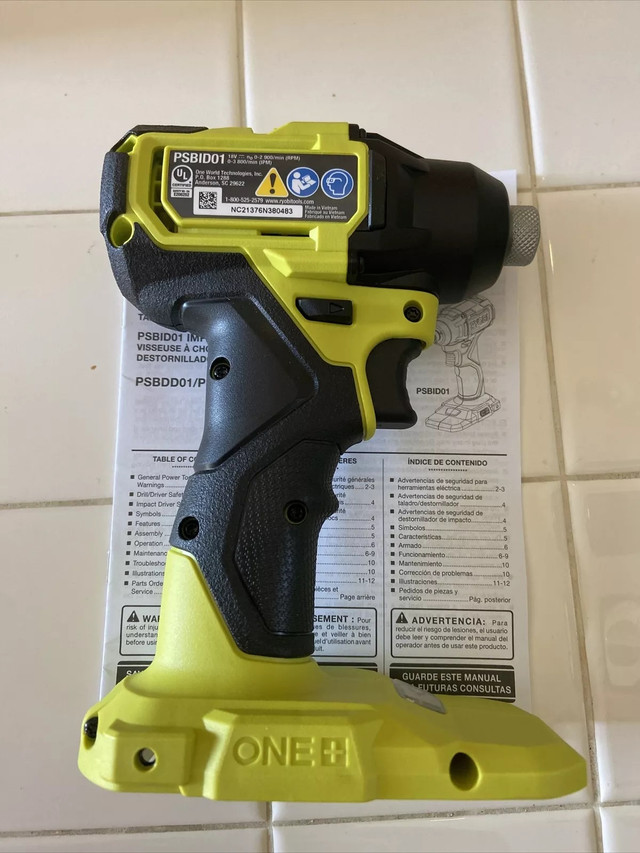New! Ryobi 18V ONE+ HP 1/4" Brushless Impact Driver, Bare Tool in Power Tools in Markham / York Region - Image 2