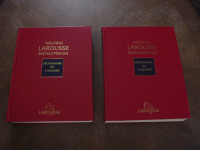 Encyclopédie Larousse en deux tomes / livres, revues, magazines