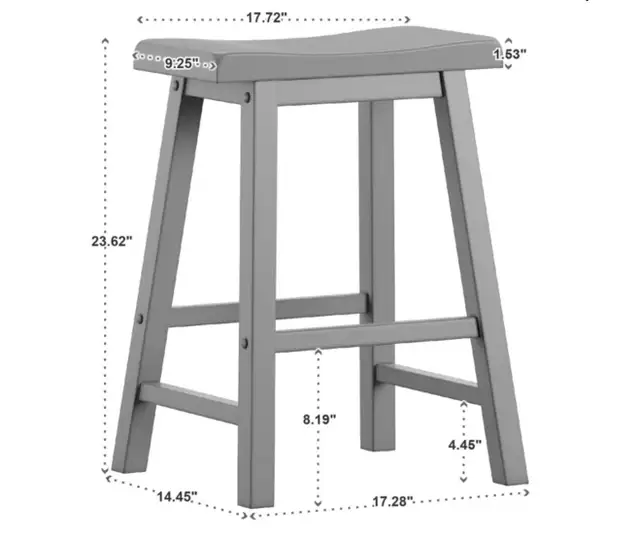 Brand New in Box Danara Solid Wood Counter Stool, Set of 2 in Chairs & Recliners in City of Toronto - Image 4