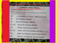 BUSINESS OR PUBLIC COME! WE SELL USED pallets w NEW LOWER PRICES