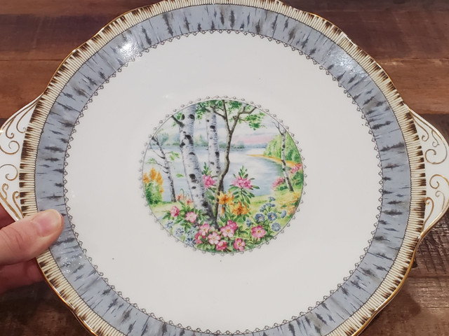 ROYAL ALBERT "Silver Birch" Bone China Plate - ENGLAND in Arts & Collectibles in Edmonton - Image 4