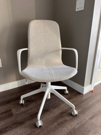 Desk chair IKEA + side table white 