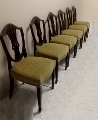 DINING --SOLID WOOD -4 - 6 CHAIRS + Table --$250 or $350